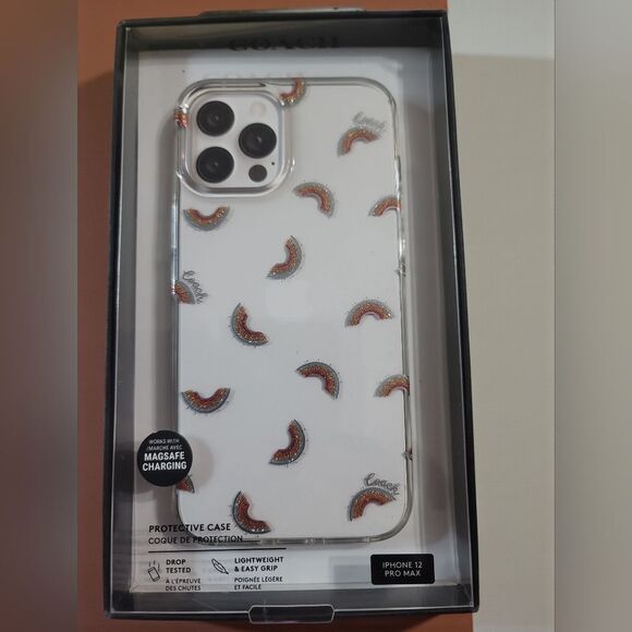 Coach Other - Coach Clear Case with Rainbow Design for iPhone12 ProMax New In Box